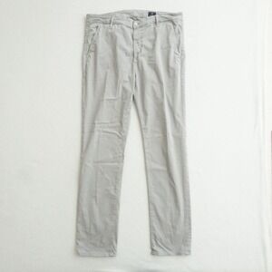 AG Adriano Goldschmied Marshall Slim Trousers Pants Gray Cotton Mens Size 38Rx34